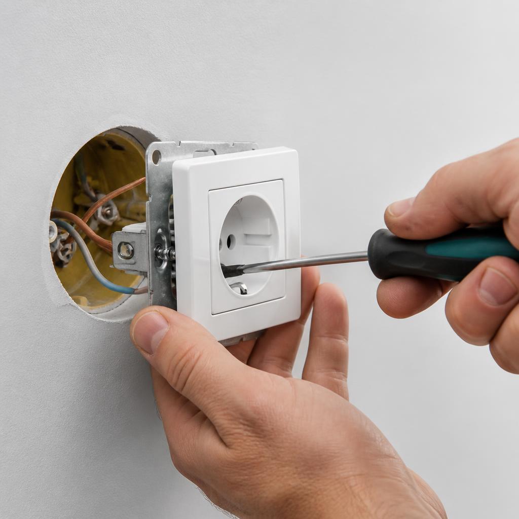 Nowe gniazdka elektryczne w standardzie europejskim po montażu